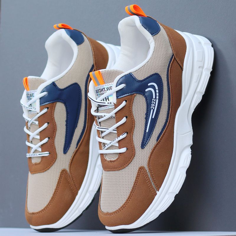 men‘s shoes spring new sports shoes lightweight soft sole mesh breathable shoes men dad shoes deodorant casual shoes