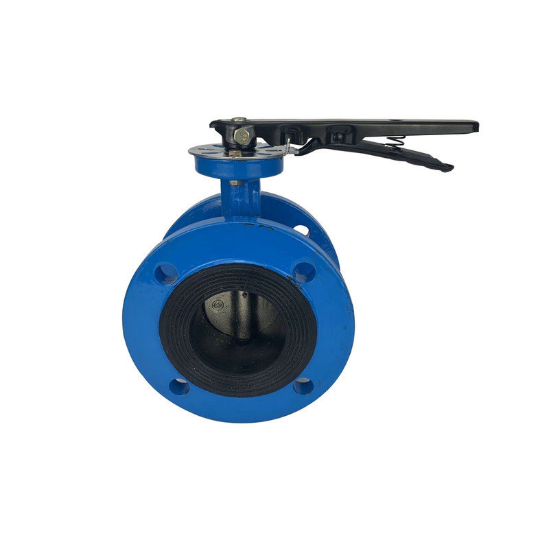 供应软密封蝶阀 d41x-16/16q中线型软密封球墨铸铁手柄法兰式蝶阀