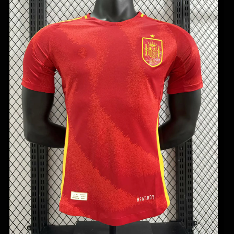 2024欧洲杯球衣西班牙国家队主场比赛训练服足球服高品质球员版