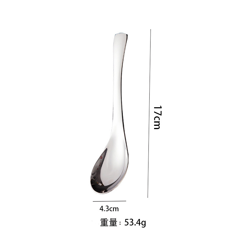 304 Stainless Steel Earl Spoon Household Children's Spoon Dessert Spoon Spoon Hotel Thickened Chinese Court Spoon Wholesale