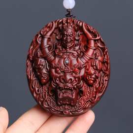 非洲小叶紫檀大鬼牌461牌物随心转境由心造纯手工雕刻木雕手把件