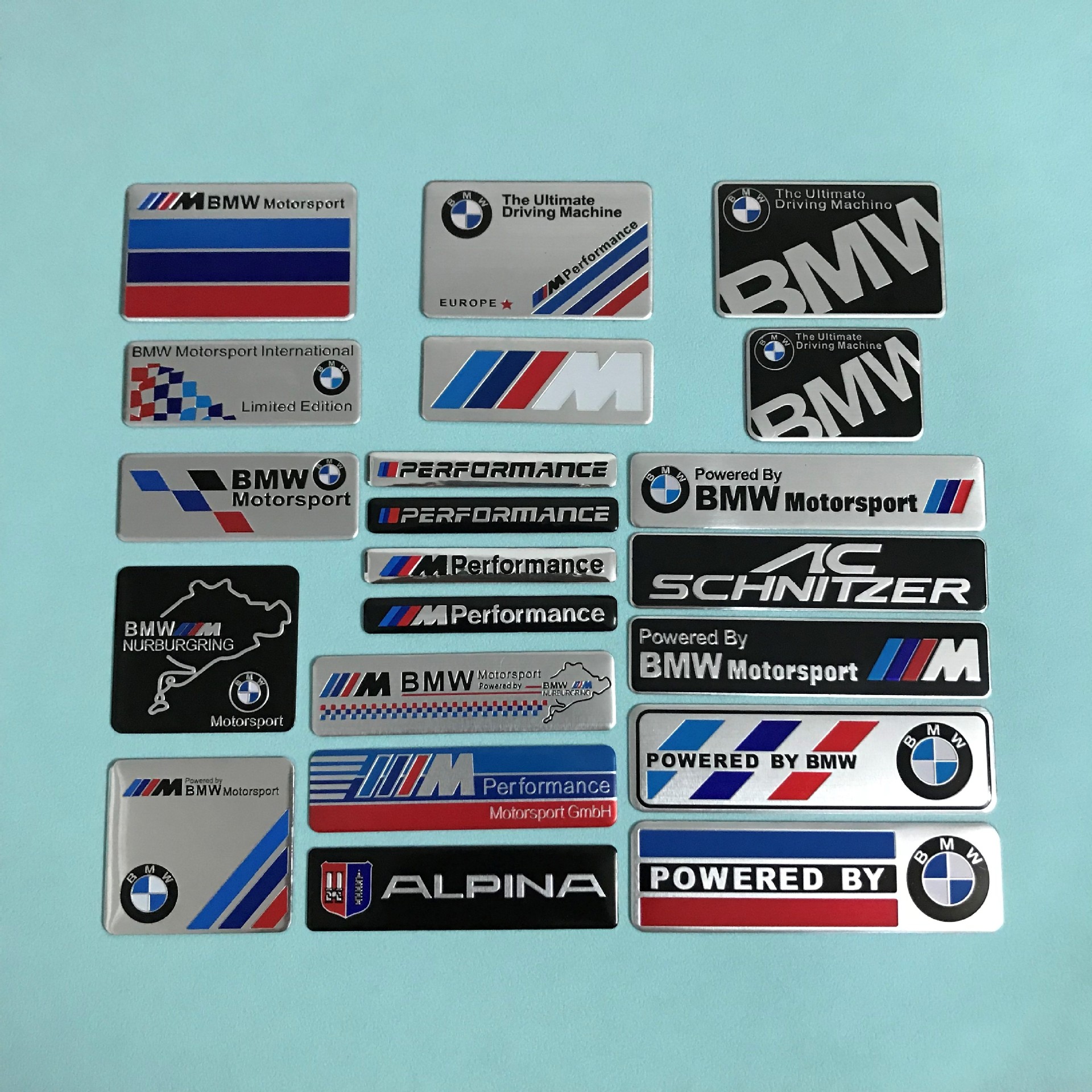 for bmw bumper stickers m performance metal car badge sticker bmw nameplate aluminum logo fender decorative sticker