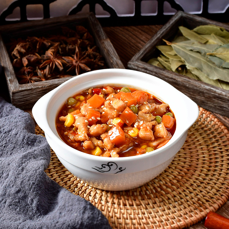 粮农宫保鸡丁速冻料理包200g商用快餐外卖煲仔饭菜肴成品菜预制菜