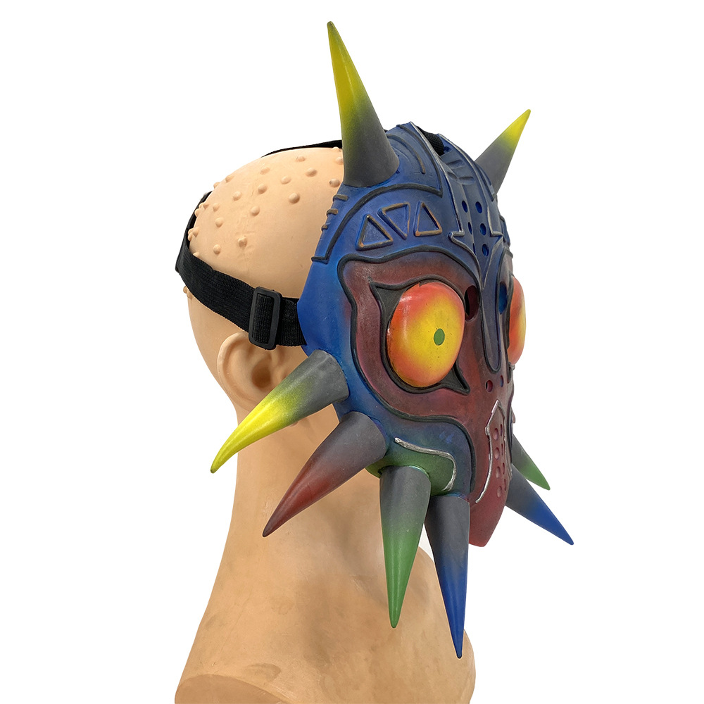 亚马逊热销款梅祖拉面具塞尔达传说荒野之息游戏周边乳胶半脸面具