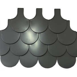 景区屋顶金属鱼鳞瓦铝镁锰鱼鳞板金属屋面设计 1.0mm厚铝合金板