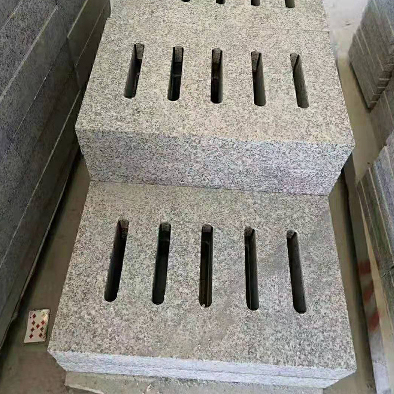 大理石水沟盖板水篦子花岗岩排水沟打眼盖下水石板异形雨水篦子