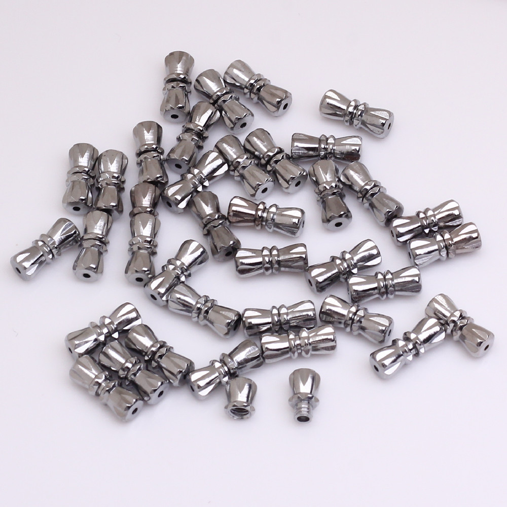 diy饰品蝴蝶螺丝扣串珠项链手链连接螺旋扣花生扣 珍珠扣保色电镀