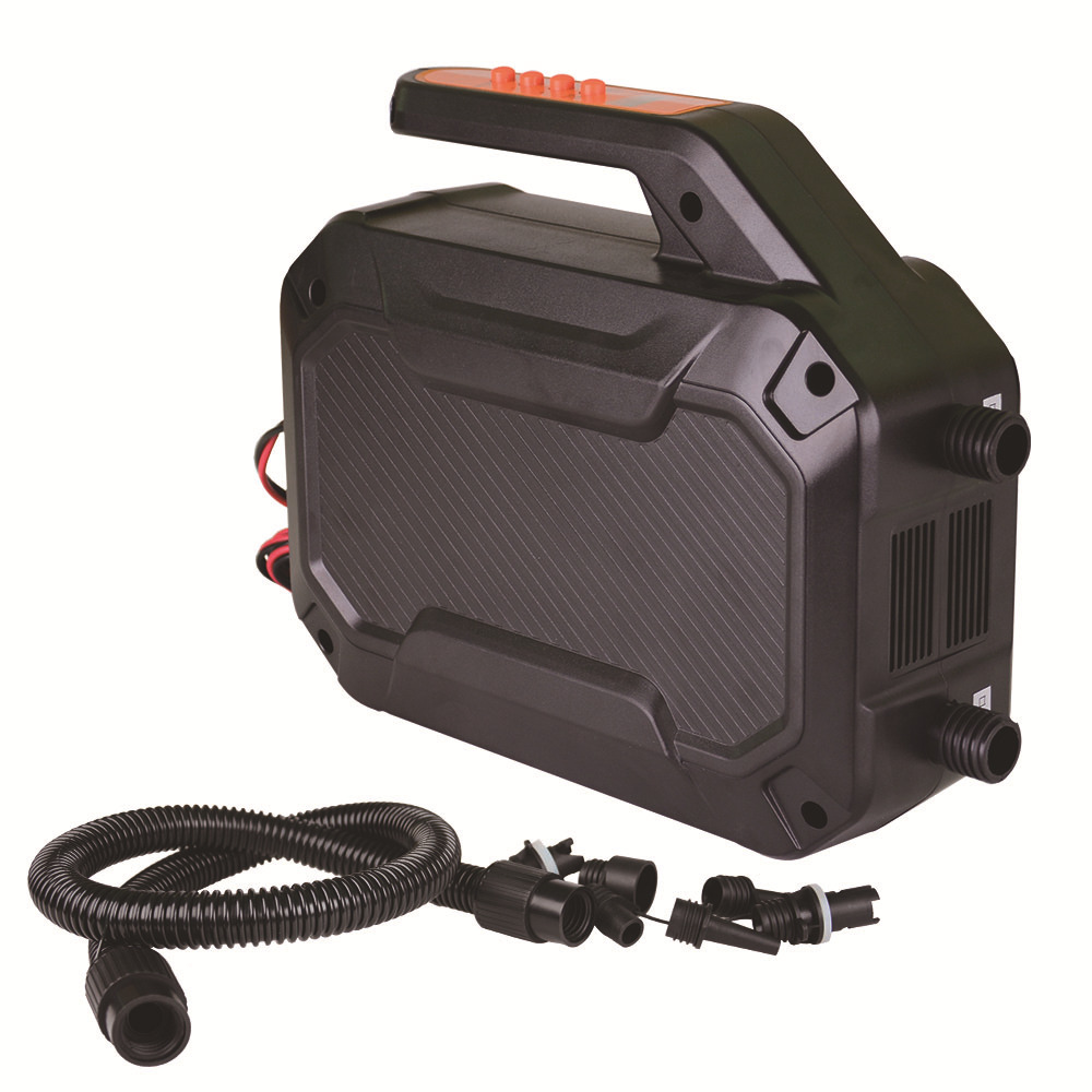 皮划艇冲锋舟便携式sup电动打气泵 12v橡皮船智能浆板自动充气泵