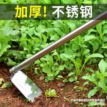 户外农具工具长柄不锈钢锄头加厚全钢耙子挖土种菜除草翻地农用锄