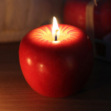 仿真苹果蜡烛创意圣诞节平安夜礼物水果蜡烛生日圣诞装饰拍照道具