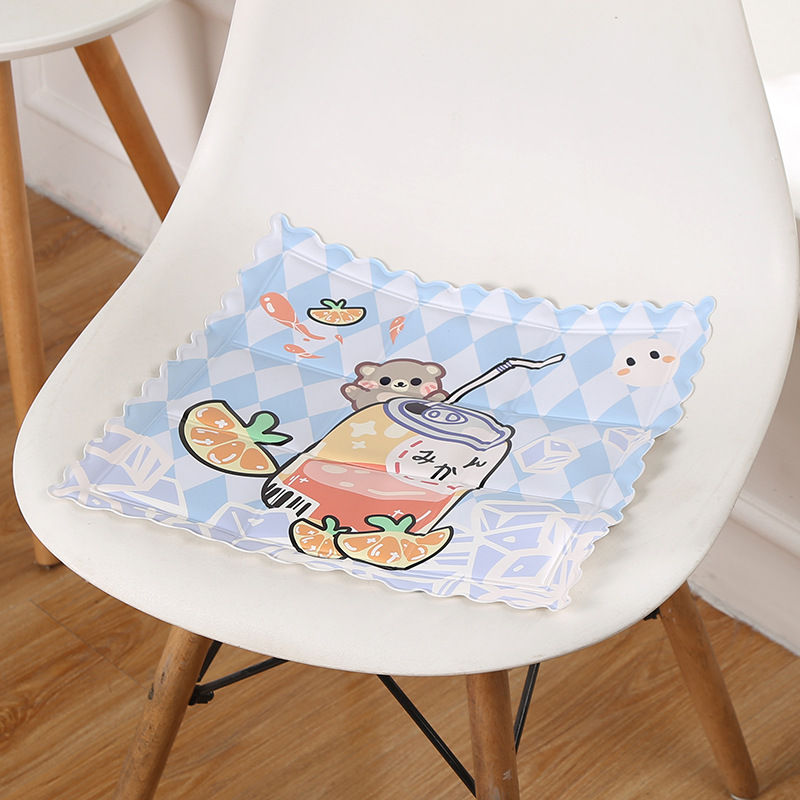 Summer Cartoon Printed Cushion Factory Wholesale Cool Multi-Specification Square Ice Pad Office Chair Bench Cushion