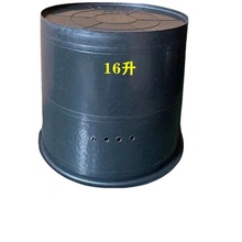 10个装 诱蜂桶盖子黑色塑料桶招蜂桶野外捕捉蜜蜂养蜂桶引蜂粪桶