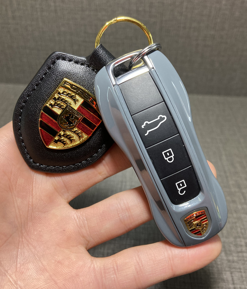 适用新款保时捷钥匙壳卡宴macan帕拉梅拉718taycan911车钥匙套扣