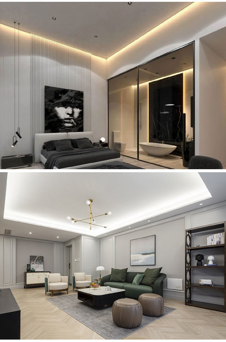 幻彩灯带100米套装led高亮变光客厅吊顶户外跑马光带220vled灯条