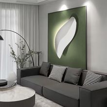 意式极简客厅装饰画现代轻奢沙发背景墙艺术挂画几何抽象玄关壁画