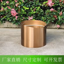 花茶桶 玫瑰金 捶糖帮 装饰桶 收纳盆 糖果陈列 花果茶 果浆容器