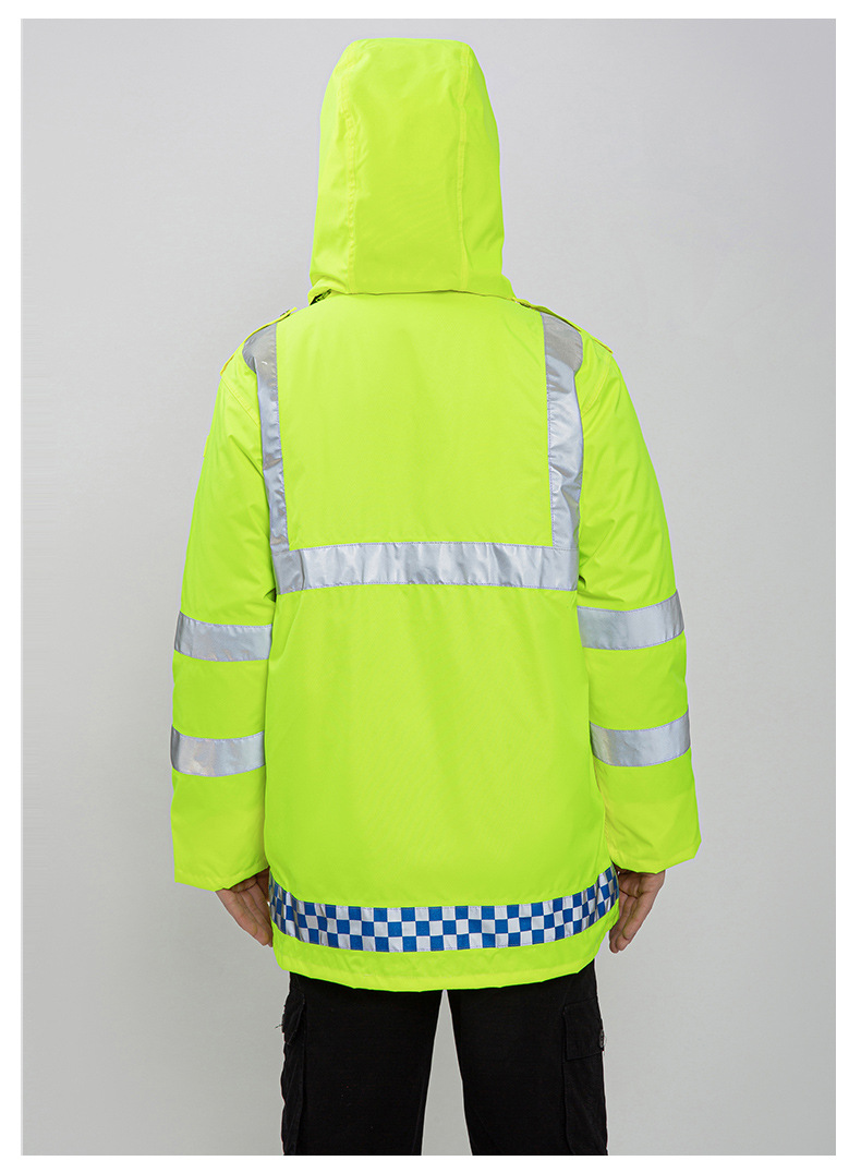 冬季加厚加棉反光衣外套交通执勤环卫反光雨衣棉服棉衣棉袄批发