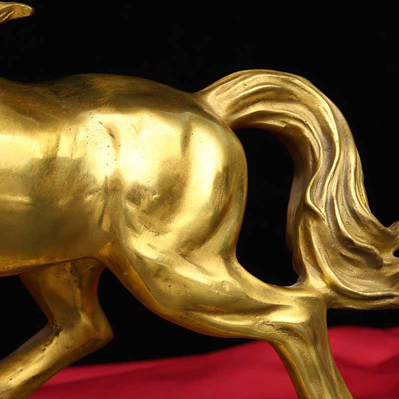 铜马摆件纯铜马到成功生肖马铜奔马大号马家居玄关办公室开业礼品