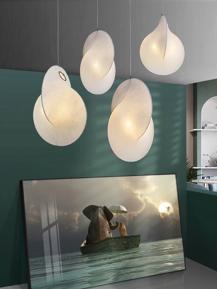 意大利flos蚕丝吊灯客厅设计师个性日式简约样板房展厅布民宿民族