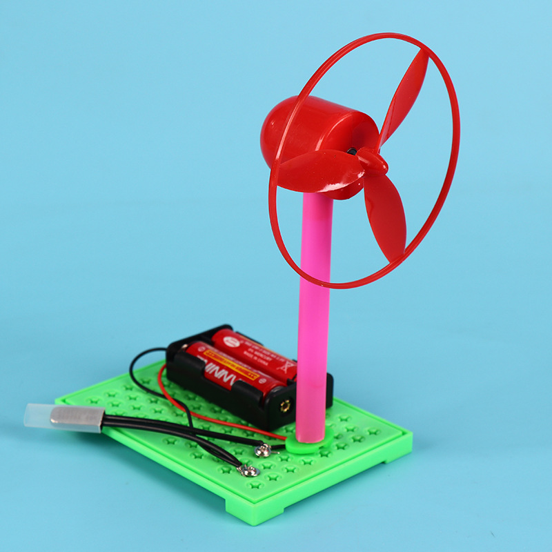 儿童手工模型科技小制作小发明温控电风扇 stem科学实验套装-阿里巴巴