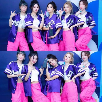 韩国女团gidle同款爵士舞韩舞蹈嘻哈jazz表演出打歌服套装kpop台
