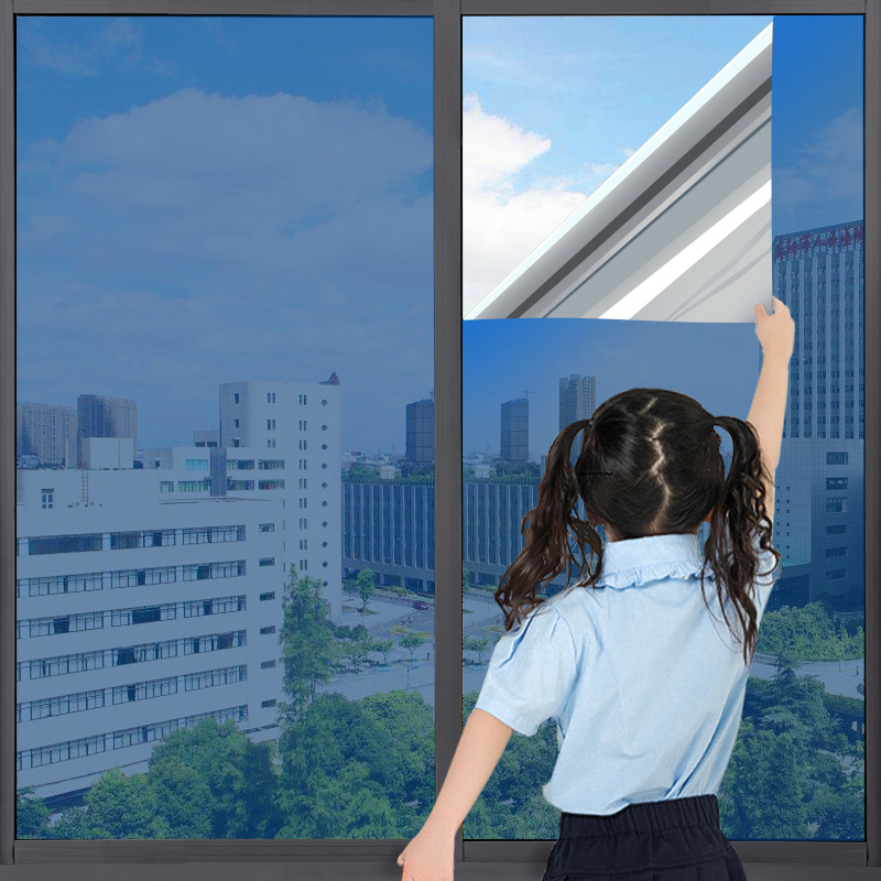 窗户遮阳防窥膜玻璃贴纸家用隔热膜单向贴膜遮光玻璃纸