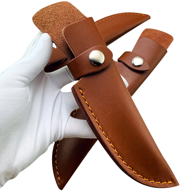 刀鞘皮套真皮刀套皮鞘刀裤子户外牛皮套厨师刀保护皮套携带刀套