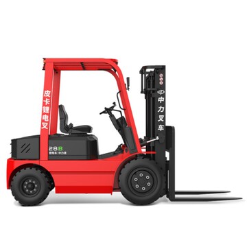 中力2.8吨皮卡锂电叉车efx281b液压升降货物堆高车四轮全电动叉车