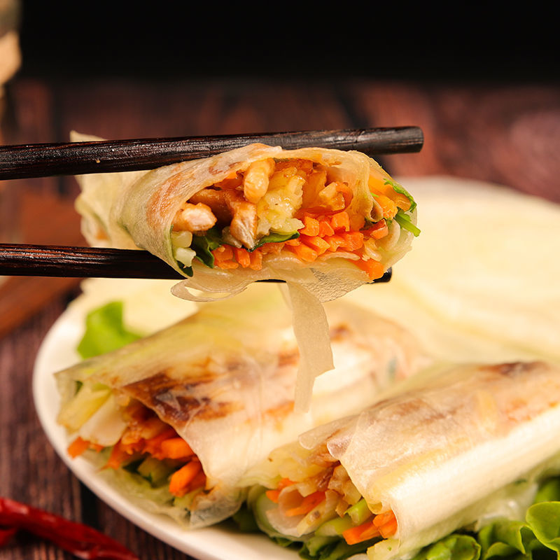 东北特产榆林镇筋饼薄饼饼皮土豆丝卷饼手抓饼上班学生早餐速冻中