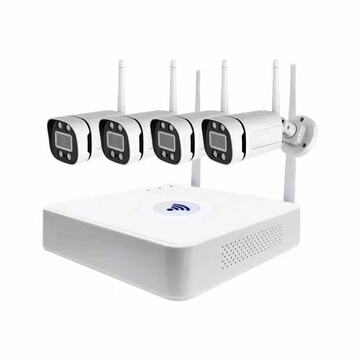 nvr监控摄像头2/4/5mp wifi kit全彩full监控摄像无线头套装高清