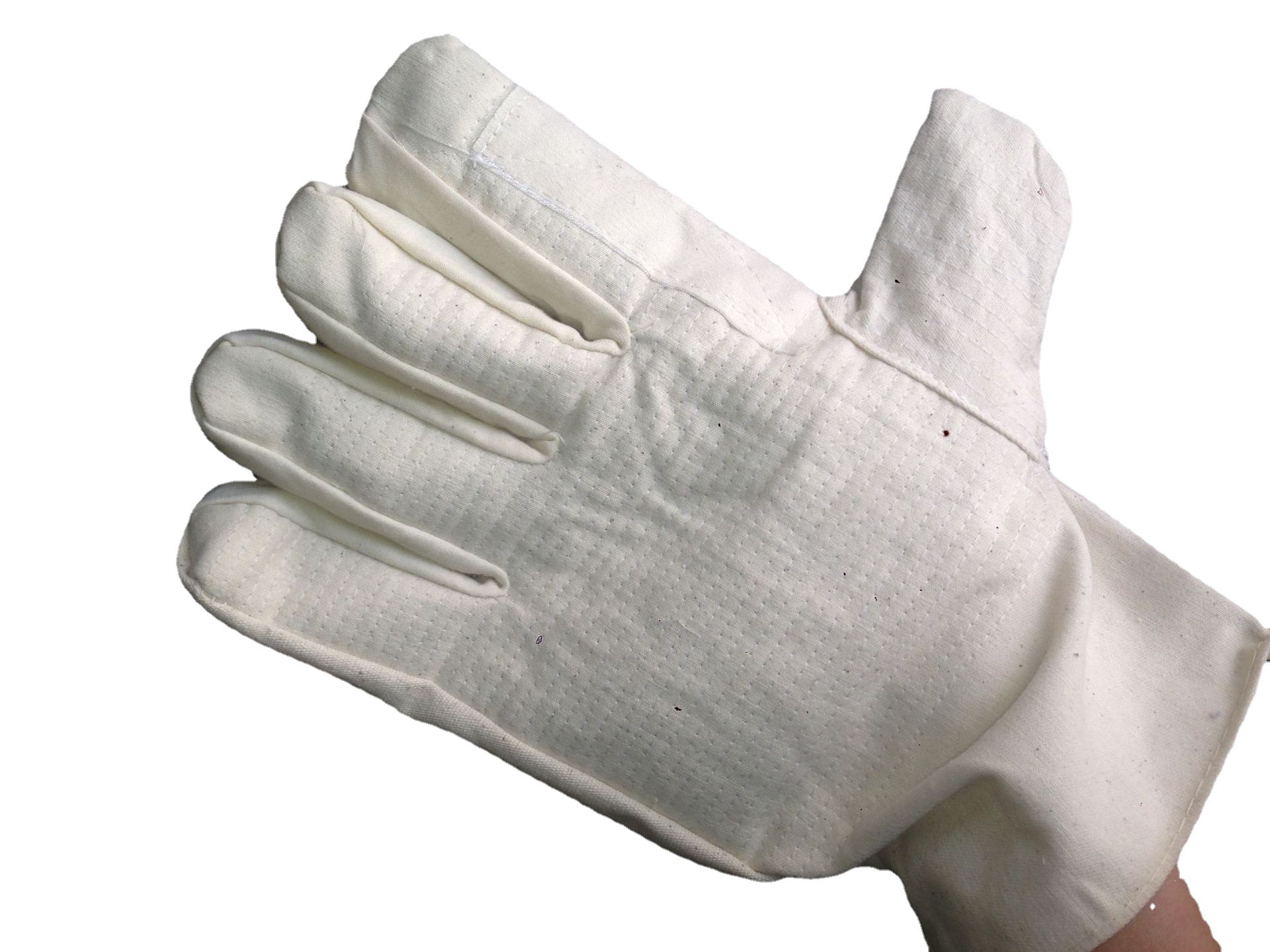 四层帆布手套加厚帆布手套虎口加厚 纯棉帆布厂家定制支持打样