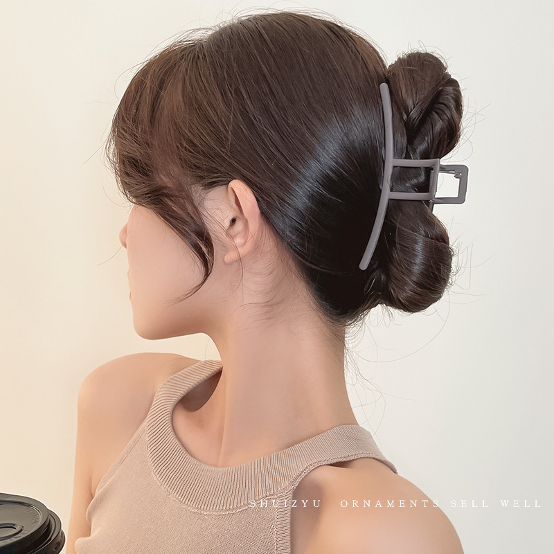 超大号大抓夹发夹后脑勺鲨鱼夹女夏季发卡头发夹子头饰发抓高级感