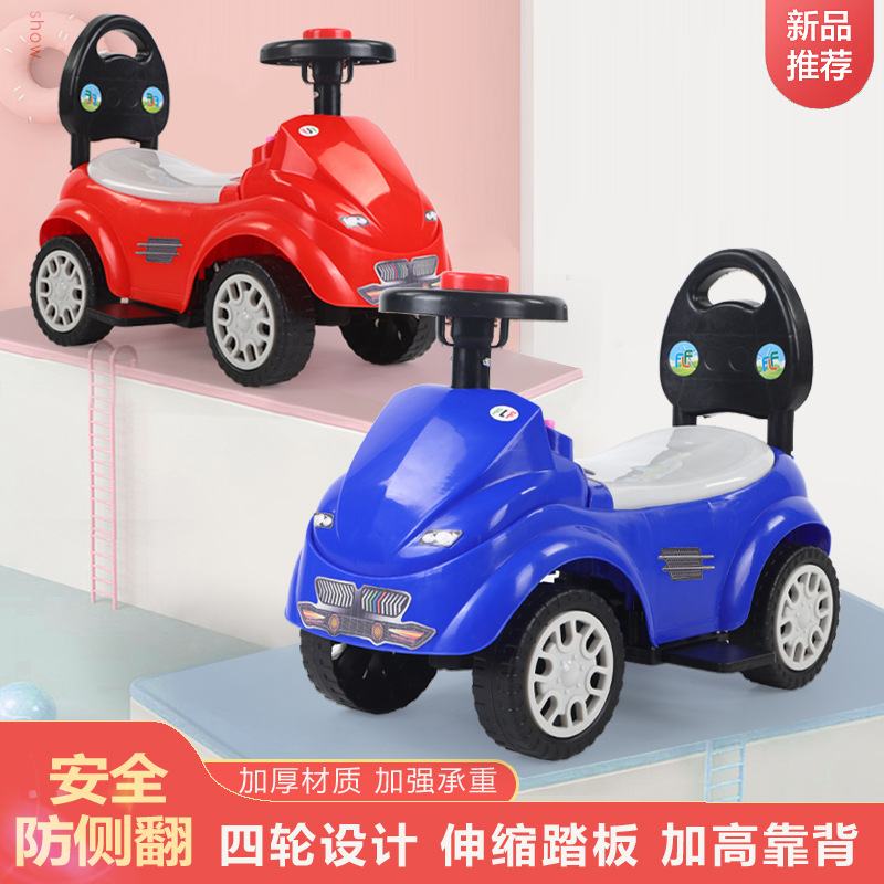 children‘s scooter scooter four-wheel toy scooter with music light baby walker wholesale