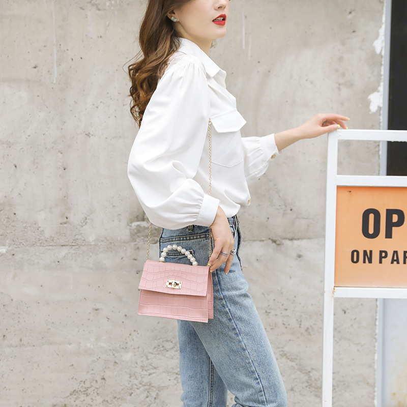 [Summer New] Pearl Tote 2022 Fashion Simple Chain Women's Shoulder Bag Mini Phone Bag Batch