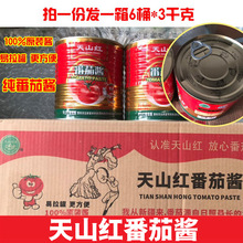 天山红番茄酱罐头3kg*6桶/整箱 番茄沙司3000g 新疆番茄酱 餐饮用