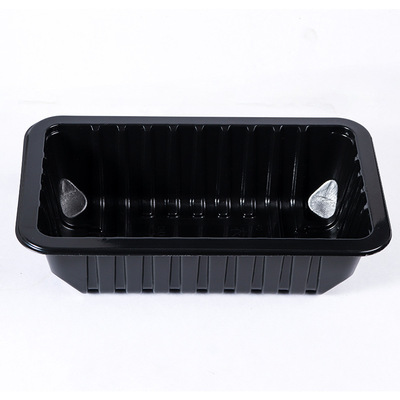 黑色1813气调盒锁鲜猪肉牛羊肉打包盒气调包装盒卤味塑封包装盒子