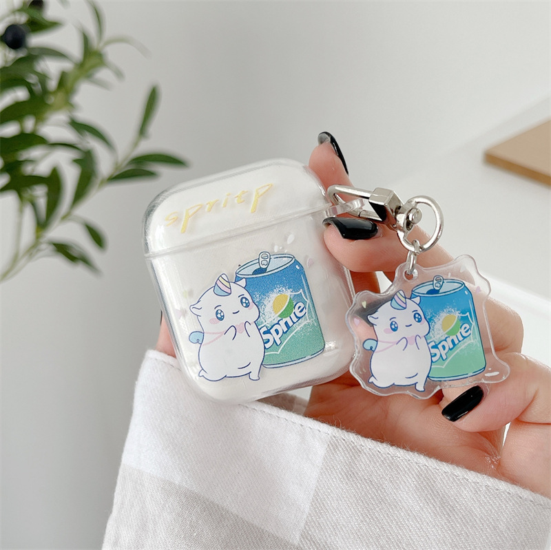 独角兽饮料适用苹果airpods pro2/3代蓝牙无线耳机套创意软壳挂件