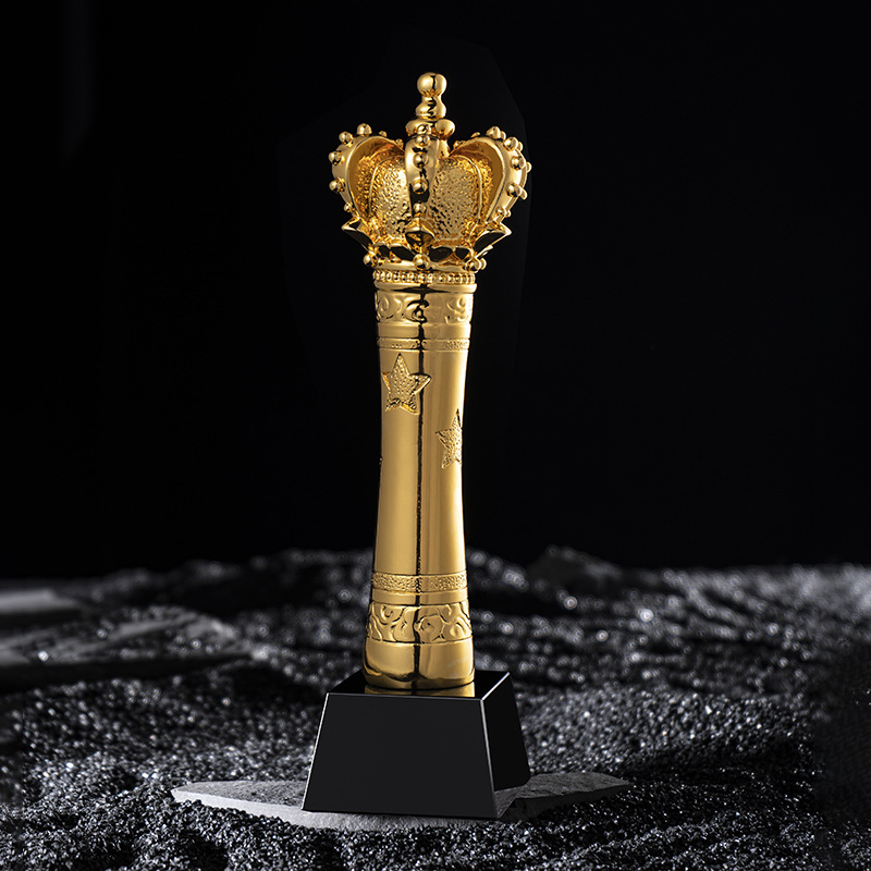 金属皇冠奖杯创意树脂奖牌优秀员工颁奖纪念品奖牌奖品定 制-阿里巴巴