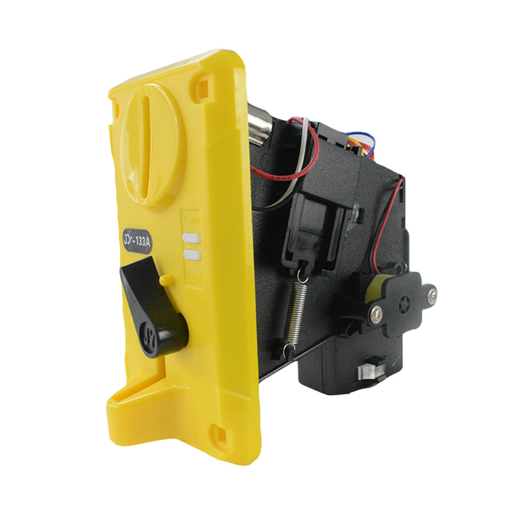 游戏机比较式cpu投币器jy133a带灯电镀面板投币器娃娃机投币机