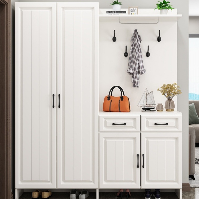 n%鞋柜家用门口超大容量玄关柜简约现代进门整体鞋柜一体靠墙门厅