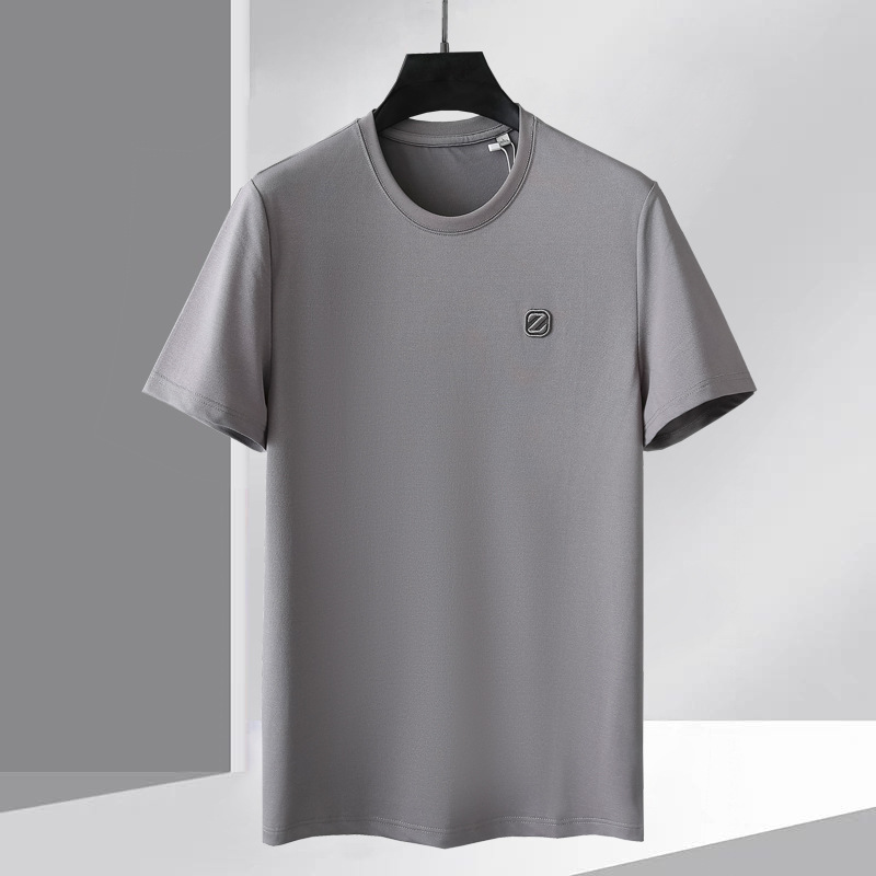 品牌同款男纳米黑科技防水防污百搭透男士短袖t恤时尚休闲半袖