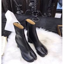 2023 Brand Design Tabi Boots Split Toe Chunky High Heel跨境