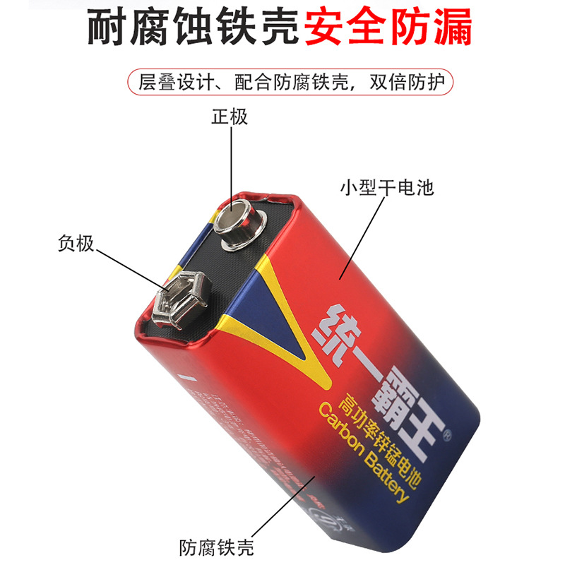 Unified Overlord 9V Battery Smoke Detector Microphone Mouthpiece 6 F22 Laminated Battery Wholesale