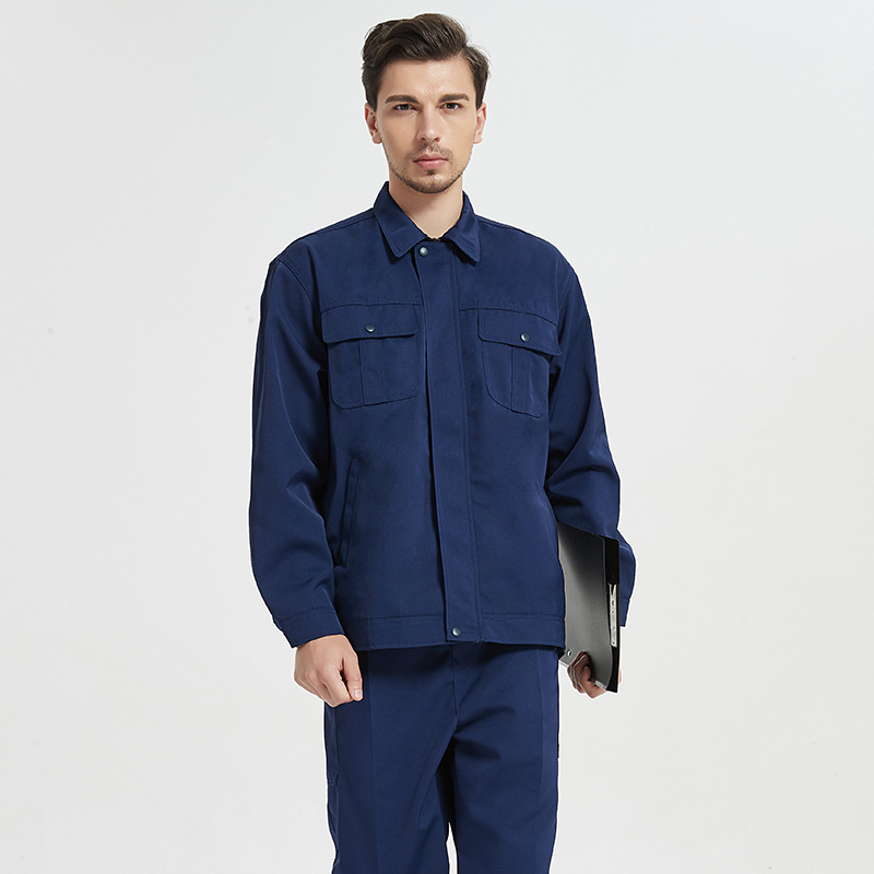 防酸碱腐蚀分体防护工作服6014深蓝色工作服男女可用款