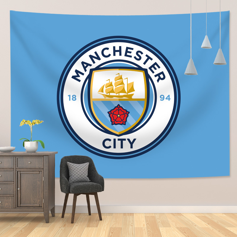 Premier League Football Team Tapestry Wall Hanging and Wall Decoration Beach Towel Beach Blanket Exclusive for Cross-Border One Piece Dropshipping