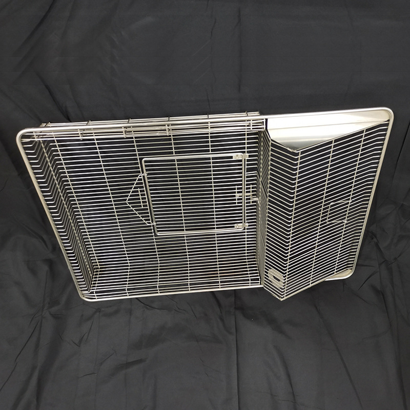 实验室使用不锈钢老鼠笼大小鼠笼繁殖笼饲养盒实验室用全透明笼子