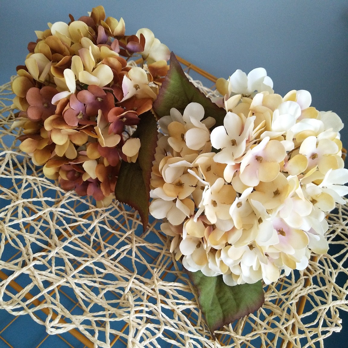 仿真花短枝复古绣球紫阳花 欧美家居样板间会所装饰 婚庆摄影道具