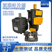 YM单泵/双联叶片泵PV2R11/PV2R21/1/31/32油泵总成液压系统泵头配