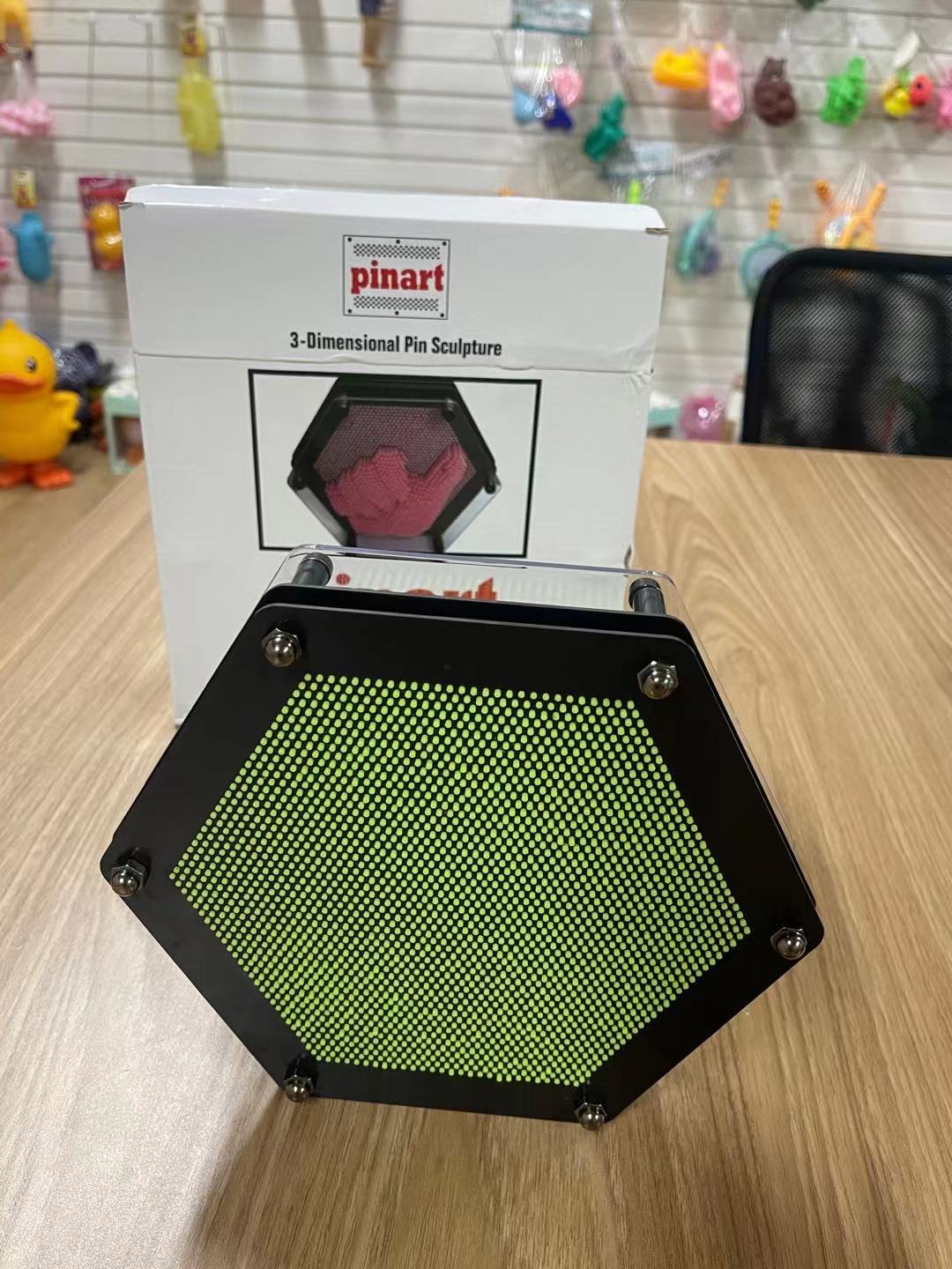 儿童玩具六边形针画3d立体百变抖音同款儿童创意益智玩具针雕手模