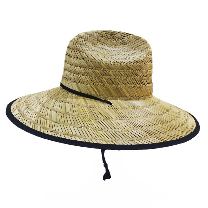 Summer Straw Hat Big Brim Sun Hat European and American Men's and Women's Fashion Sun Hat Outdoor Travel Sun Protection Hat Handmade Straw Hat
